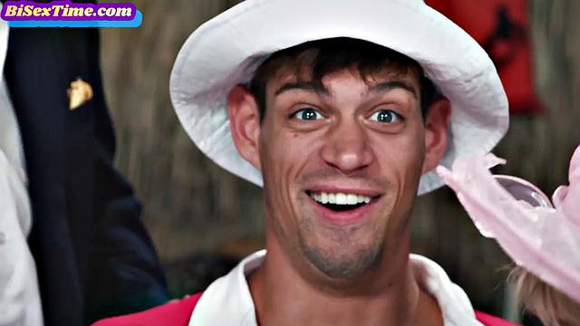 Throuple sharing busty GILF