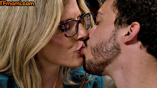 Big-titted stepmom banged by stepson in hot affair