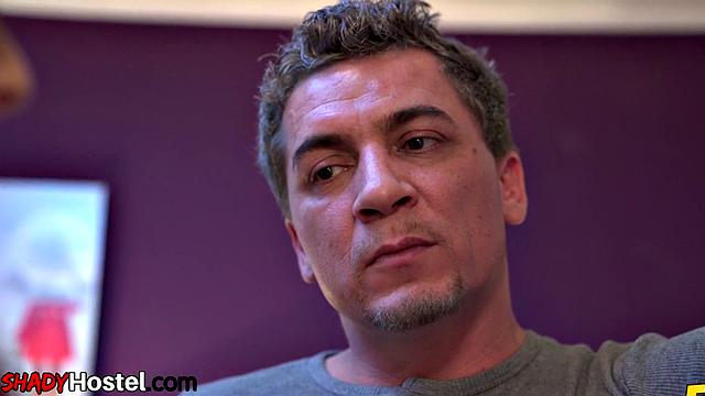 Cute hostel girls share lucky guy's dick