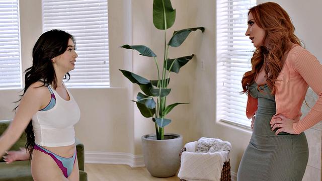 ADULT TIME - Sophia Locke Disciplines Naughty Chloe Surreal With Spanking And Ass Play!