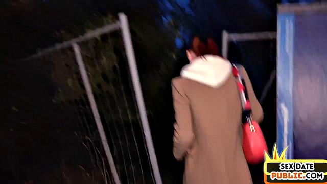 Public amateur POV slut