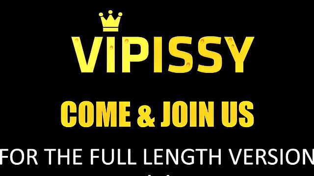 Submissive maid is pissed on by big tit boss - Pissing Lesbians