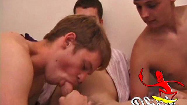 Sucking And Stroking Threesome Fun