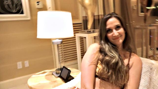 Cute anal babe assdrilled at home before blowjob