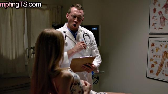 Super skinny TS babe rimmed and by doctor