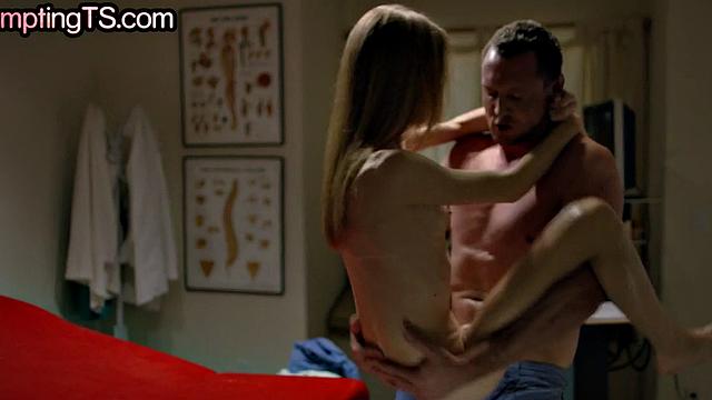 Super skinny TS babe rimmed and by doctor