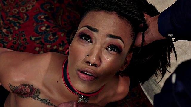 Black sub dominated in this kinky threesome