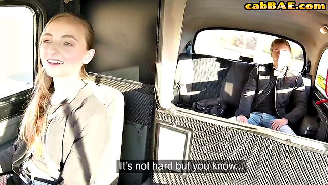 Amateur taxi driver gets pussy drilled