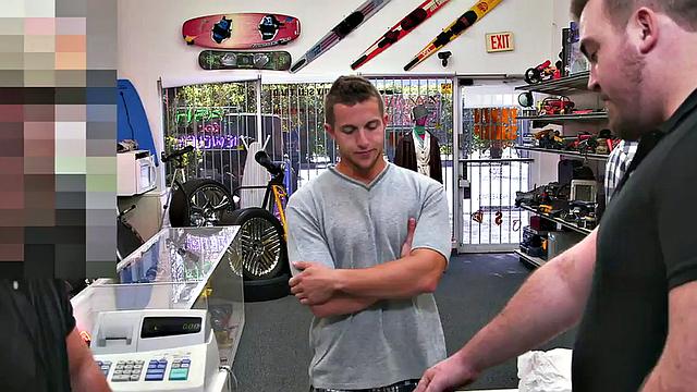 Amateur gaypawn assfucked in office by lucky owner