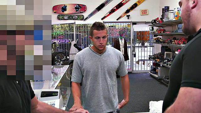 Amateur gaypawn assfucked in office by lucky owner