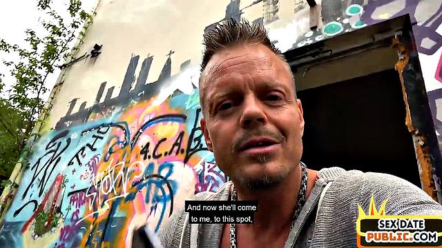 German public MILf gets banged outdoors on first sex date