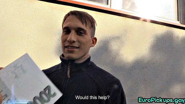 Cute stud gets butthole stretched