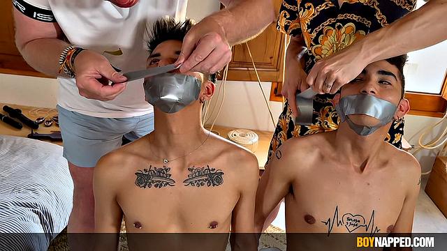 Two Submissvie Husbands Get Roughed Up - Part 1 - David Cameron, Kyillian Maxwell, Mitch Schif & Sebastian Kan
