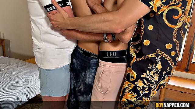 Two Submissvie Husbands Get Roughed Up - Part 1 - David Cameron, Kyillian Maxwell, Mitch Schif & Sebastian Kan