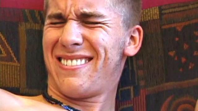 Brock Labelli and Kent Stryker jack off through their flies. Then they strip and Brock blows Kent, which turns into a sexy 69. With Kent relaxing on the couch, Brock goes to town on his buddy's cock.