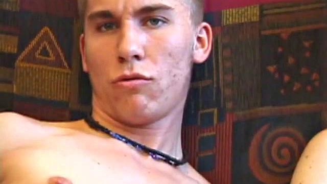 Brock Labelli and Kent Stryker jack off through their flies. Then they strip and Brock blows Kent, which turns into a sexy 69. With Kent relaxing on the couch, Brock goes to town on his buddy's cock.