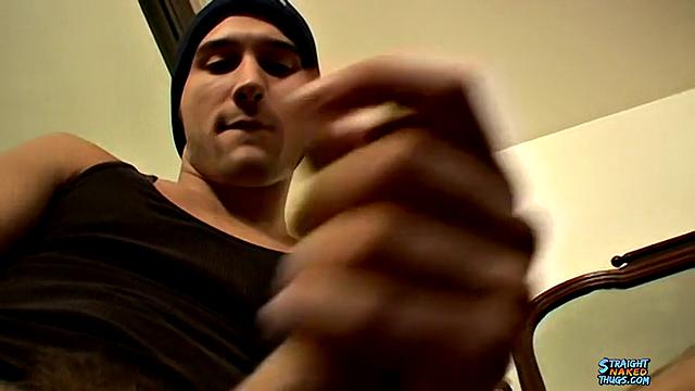 Jacob shows off his big cock and attitude in a hot gay skate session