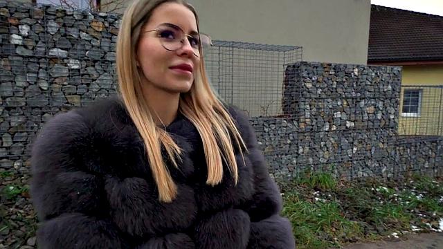 Cutie babe doggystyled in POV for money