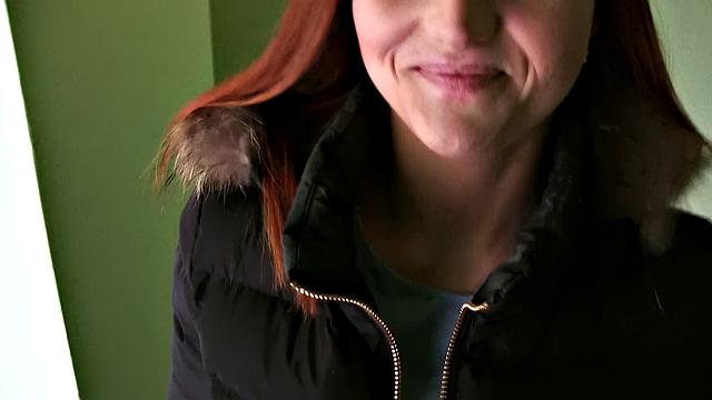 Huge-titted chick gives outdoor BJ & gets her pussy fingered