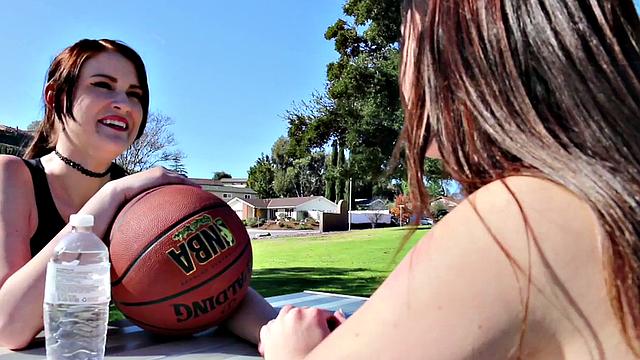 Britney Blue goes lesbian after basketball play