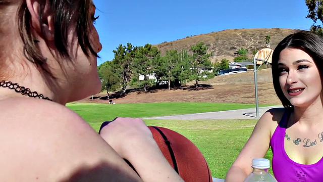 Britney Blue goes lesbian after basketball play