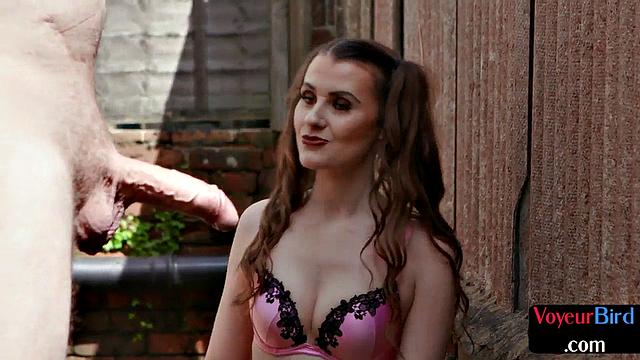 Lingerie roundass voyeur teasing