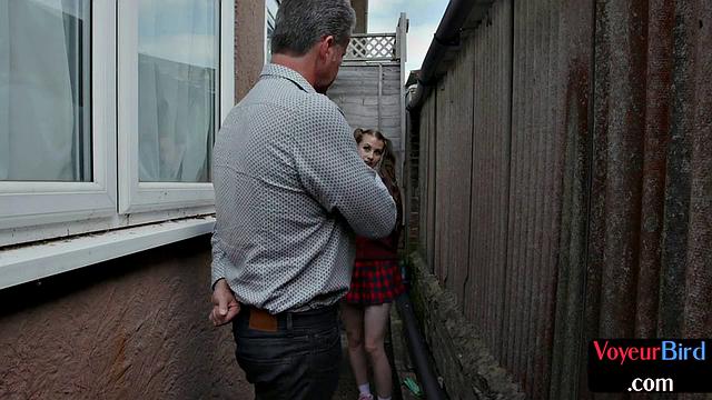 Lingerie roundass voyeur teasing