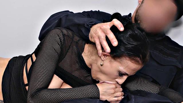 LAW4k. Woman with small ass has sex with security officer just to break free again