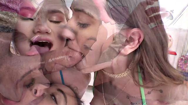 Sera, Zerella, and Harley Are 3 The Hard Way