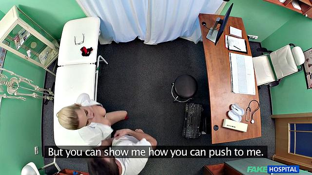 Handy man gets to bang nurse