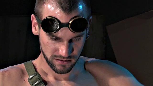 Fisting stud fucks BF's asshole in jockstrap