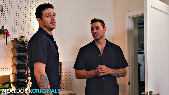 Hot AF Mechanic Dicked Down By Hunk Carter Woods - Jayden Marcos