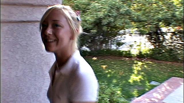 Little Summer peeing with her BFF