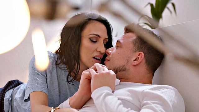 Stunning MILF drilled by her lover