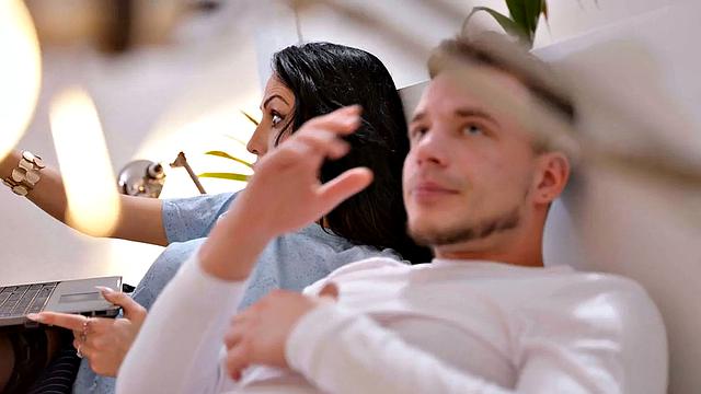 Stunning MILF drilled by her lover