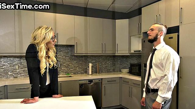 Bisexual secretary pussyplowed in office 3some by bosses