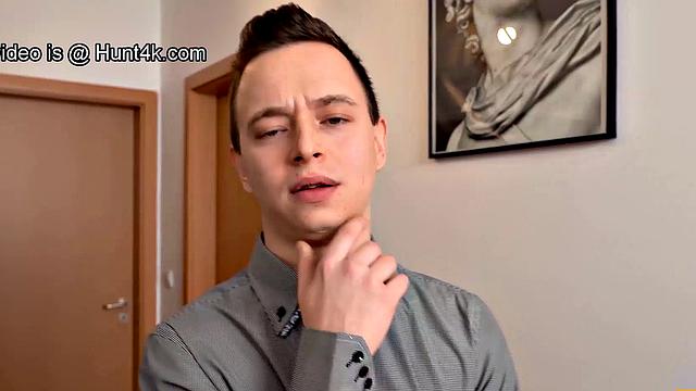 HUNT4K. Best friend sneaks into the pussy of buddy's GF in front of him