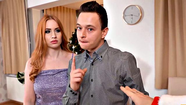 HUNT4K. Best friend sneaks into the pussy of buddy's GF in front of him