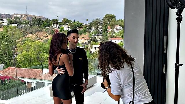 Amateur BTS les 3some pussyeating and strapon sex