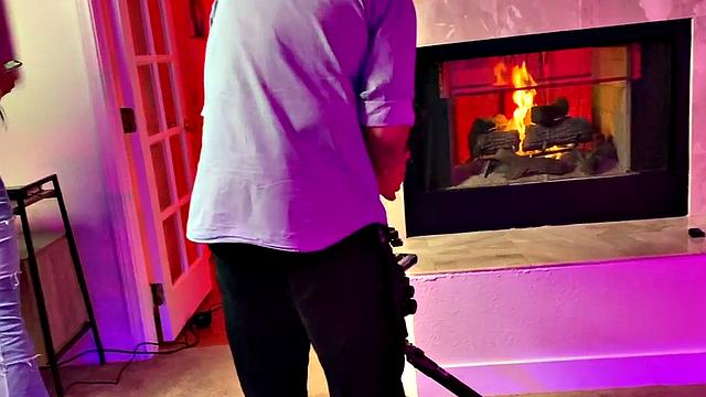 Amateur BTS les 3some pussyeating and strapon sex