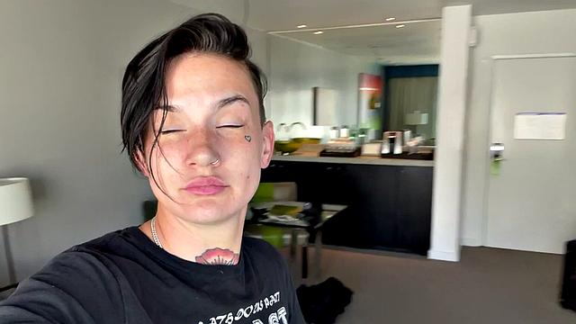 Amateur BTS les 3some pussyeating and strapon sex