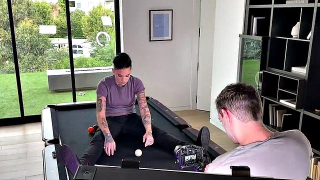 Amateur BTS les 3some pussyeating and strapon sex