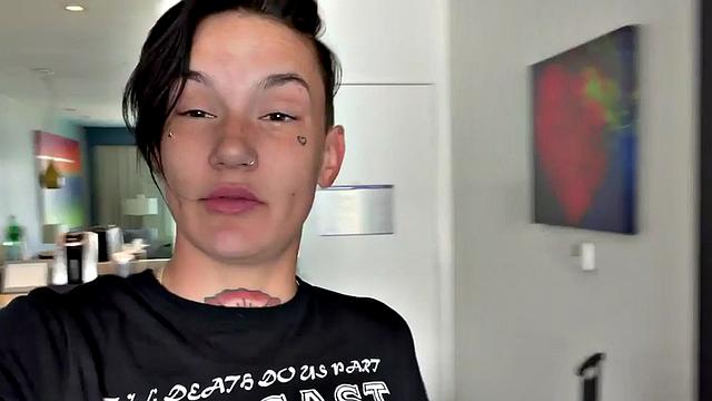 Amateur BTS les 3some pussyeating and strapon sex