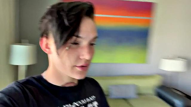 Amateur BTS les 3some pussyeating and strapon sex