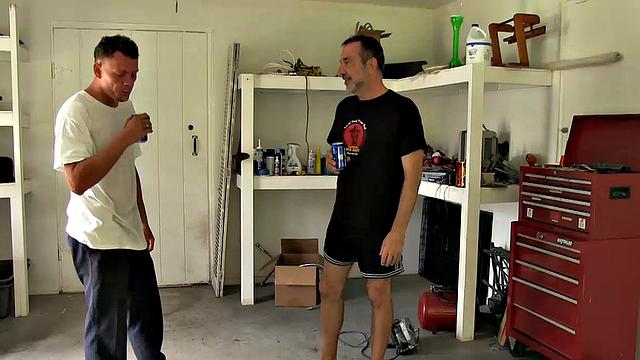 Victor Cody calls in a roofer to replace some shingles, but soon has the man's cock on his mind. After the work is done, Victor offers Cam Cox a beer and a blow job.