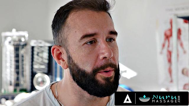 NURU MASSAGE - Sexy And Naughty Doctor Fucks His Client For His Own Good