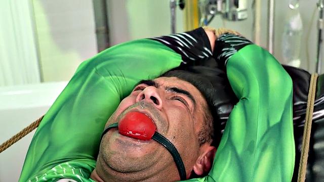 BDSM crossdresser barebacked in infirmary after machine