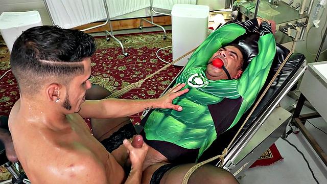 BDSM crossdresser barebacked in infirmary after machine