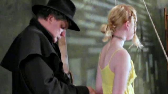 Blonde teen in the bondage video