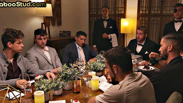 Weird bottom studs in taboo stepfamily orgy